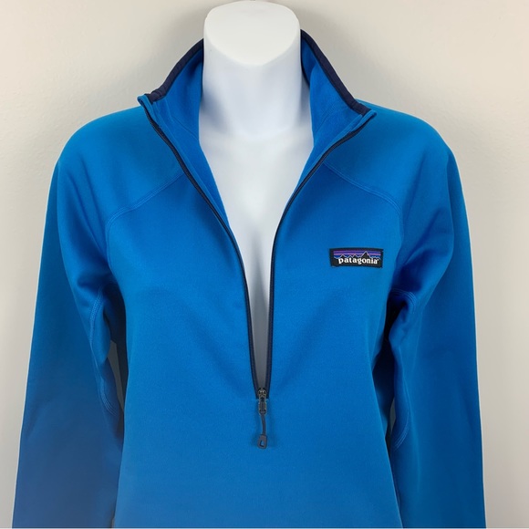 Patagonia Crosstrek Quarter Zip Pullover Blue Polartec Fleece Women’s Sz Medium - Picture 8 of 14